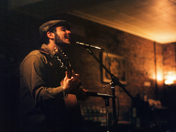 photo by Kristine: performing at Arthur's Market - Schenectady, NY - January 27, 2007