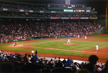 photo by Kristine: our view at Fenway Park - Boston, MA - September 17, 2005